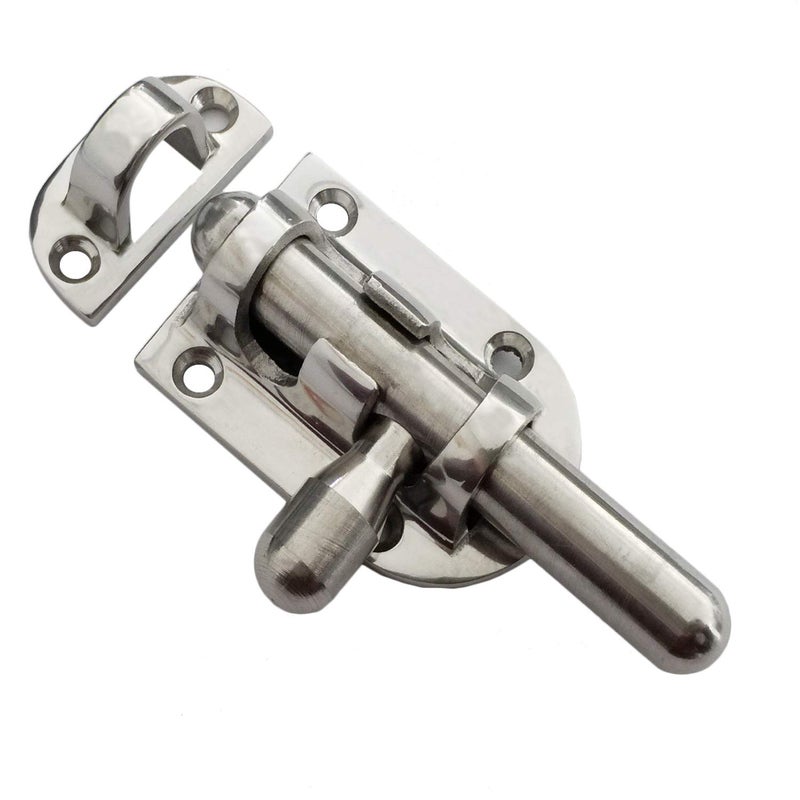 NRC&XRC Marine 316 SS Heavy Duty 2-3/8"(60MM) Locker Latch Slide Barrel Bolt for Marine Boat Window/Door/Hatch - Image 5